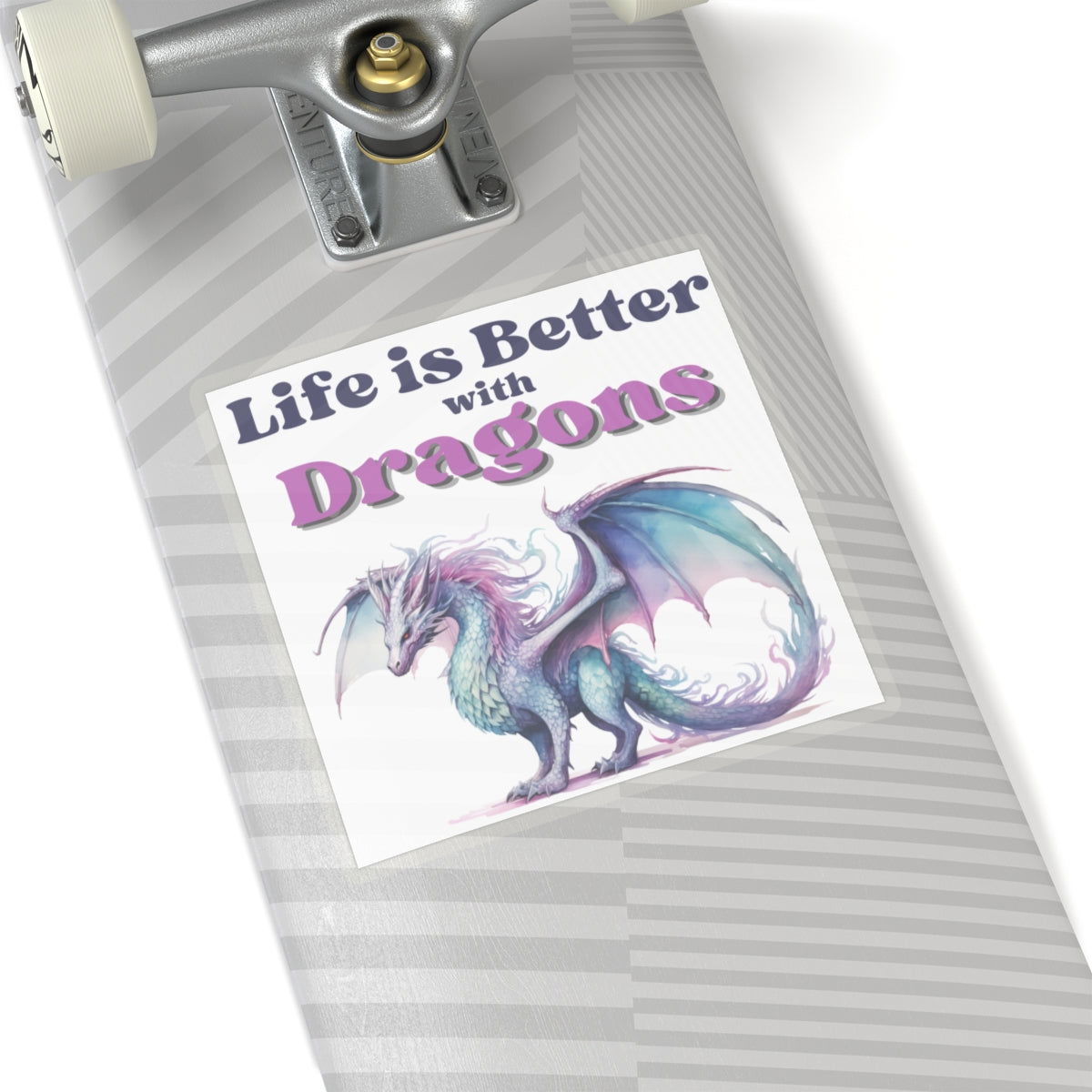 Life is Better with Dragons, Kiss-Cut Sticker - Beaches and Trails Publishing