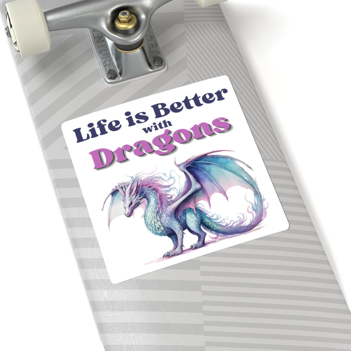 Life is Better with Dragons, Kiss-Cut Sticker - Beaches and Trails Publishing