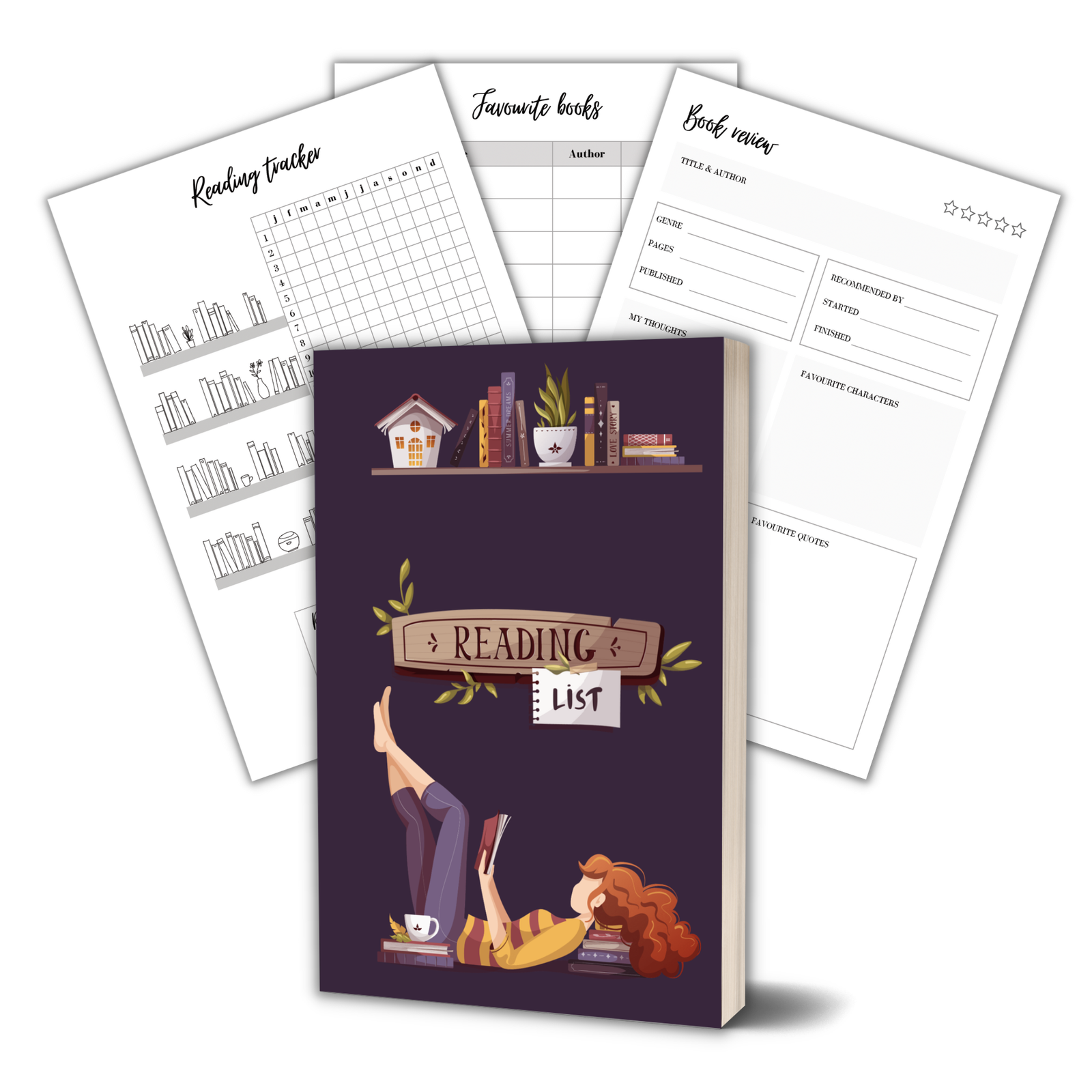 Reading Journal - Cozy - Paperback - Beaches and Trails Publishing