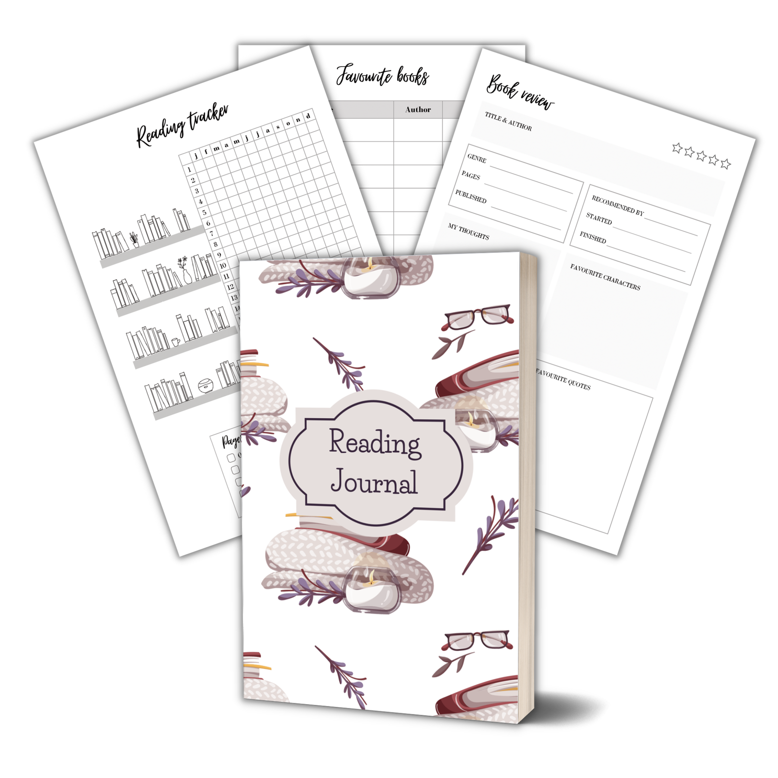 Reading Journal - Whipped Cream - Paperback - Beaches and Trails Publishing