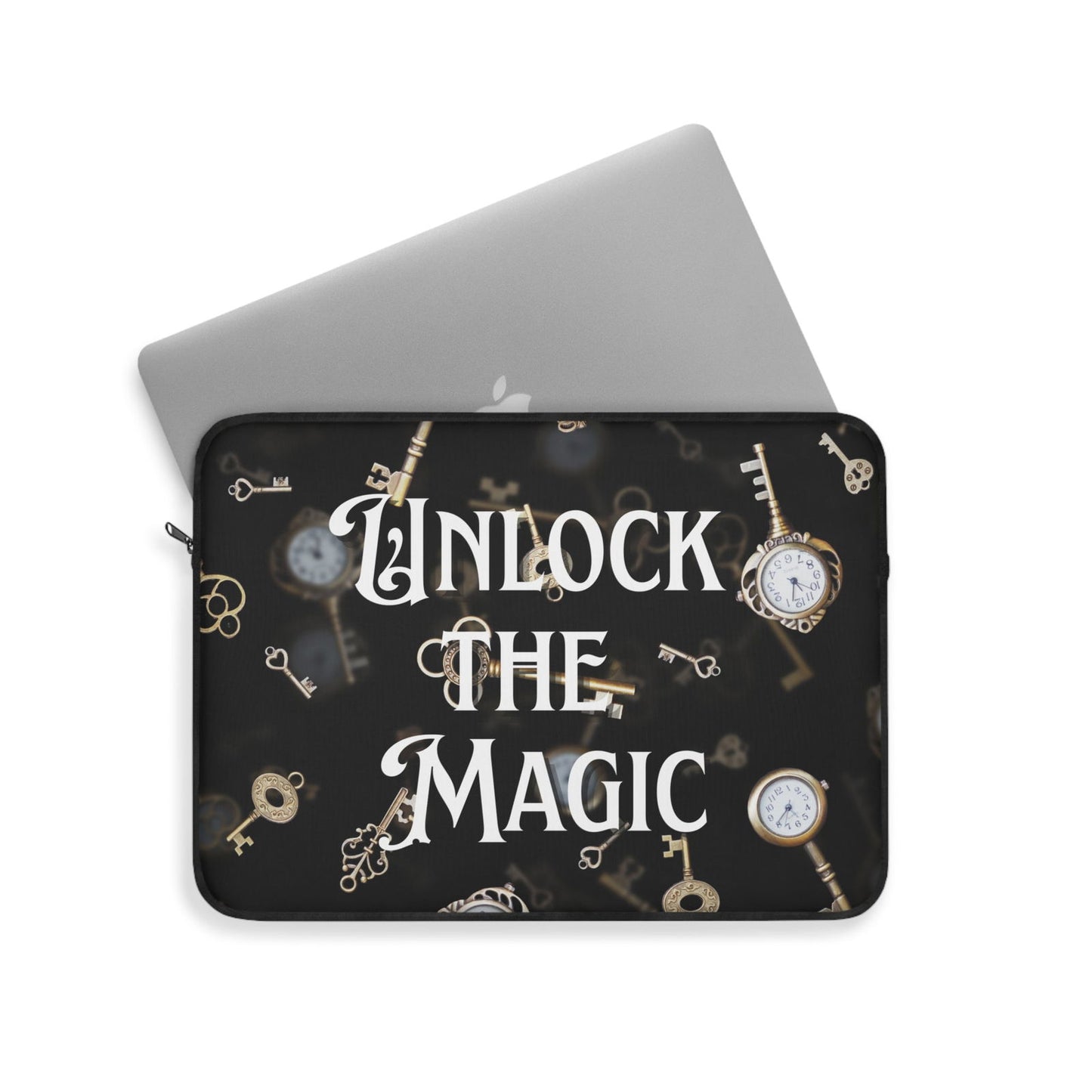 Unlock the Magic - Laptop Sleeve - Beaches and Trails Publishing
