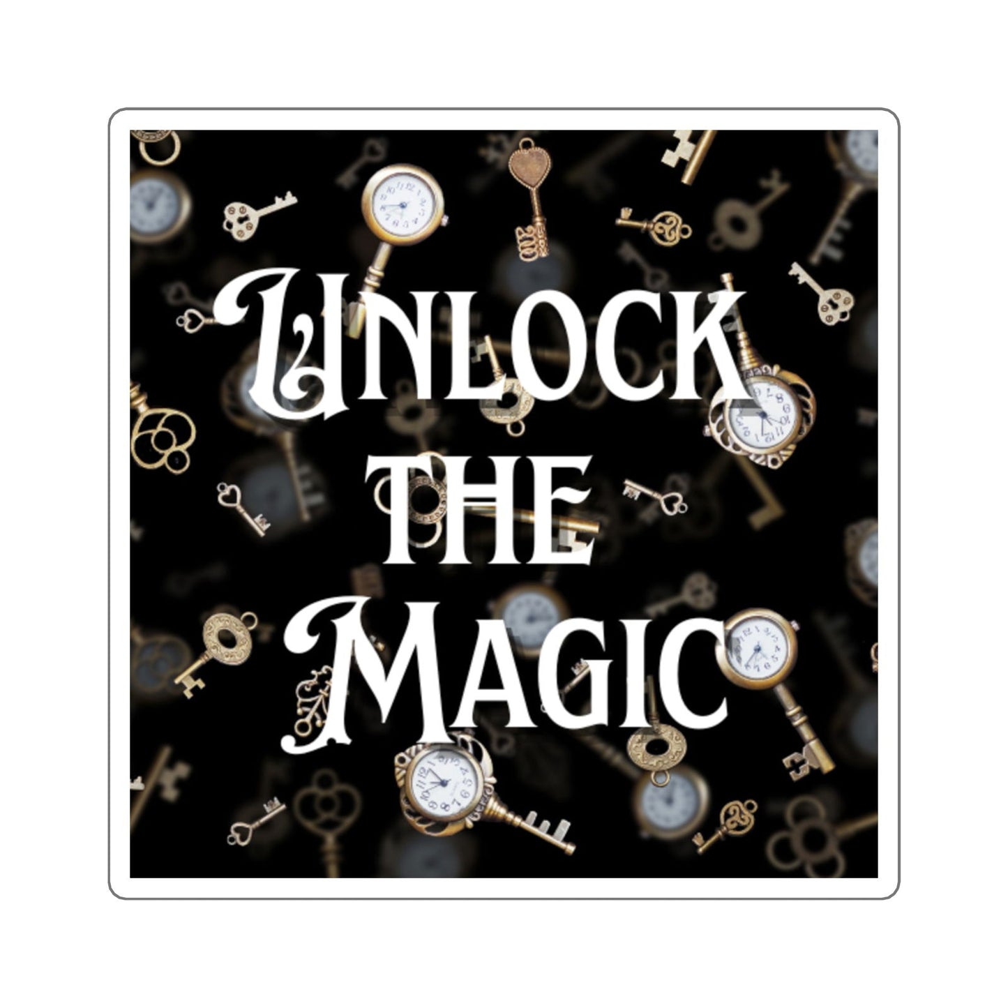 Unlock the Magic - Square Stickers - Beaches and Trails Publishing