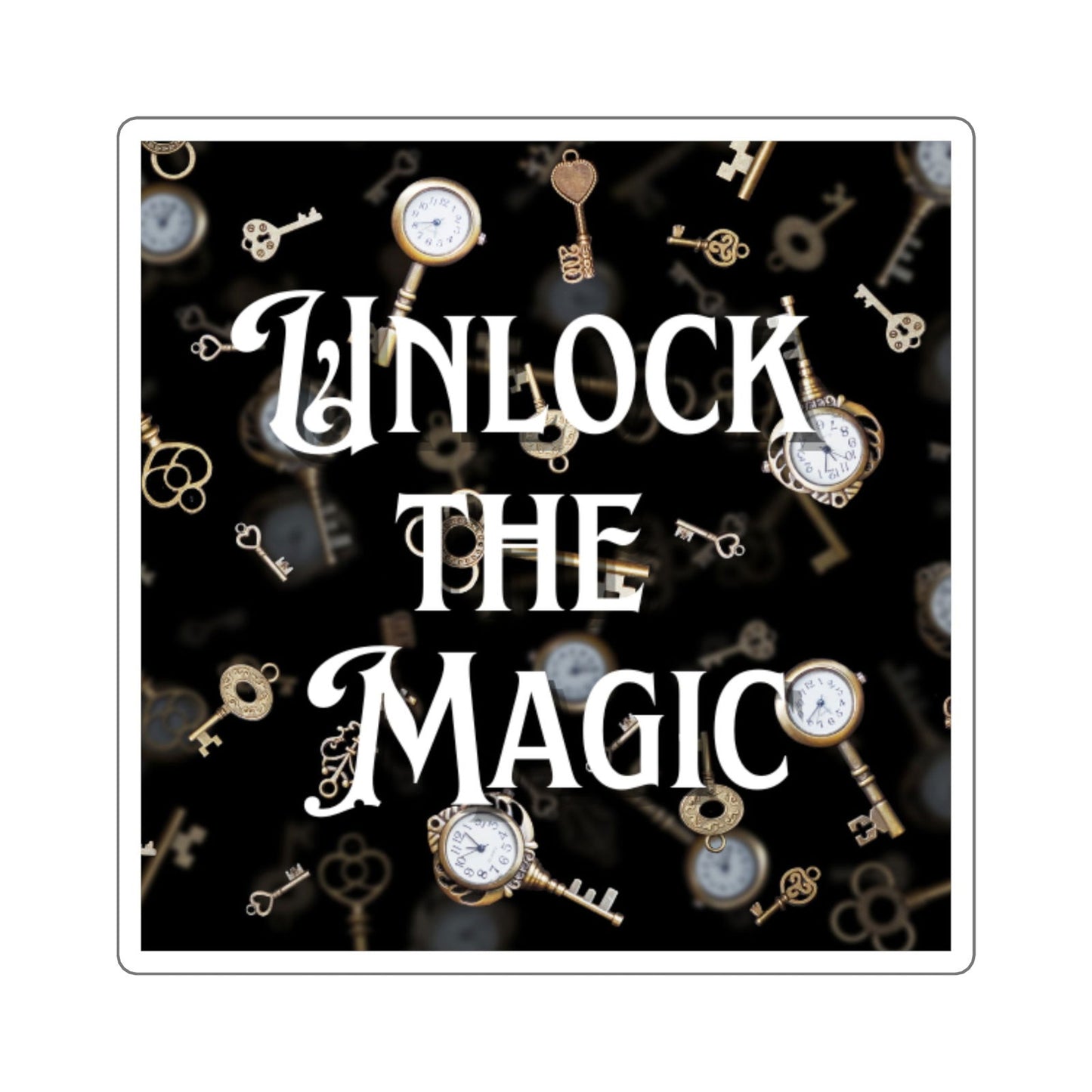 Unlock the Magic - Square Stickers - Beaches and Trails Publishing