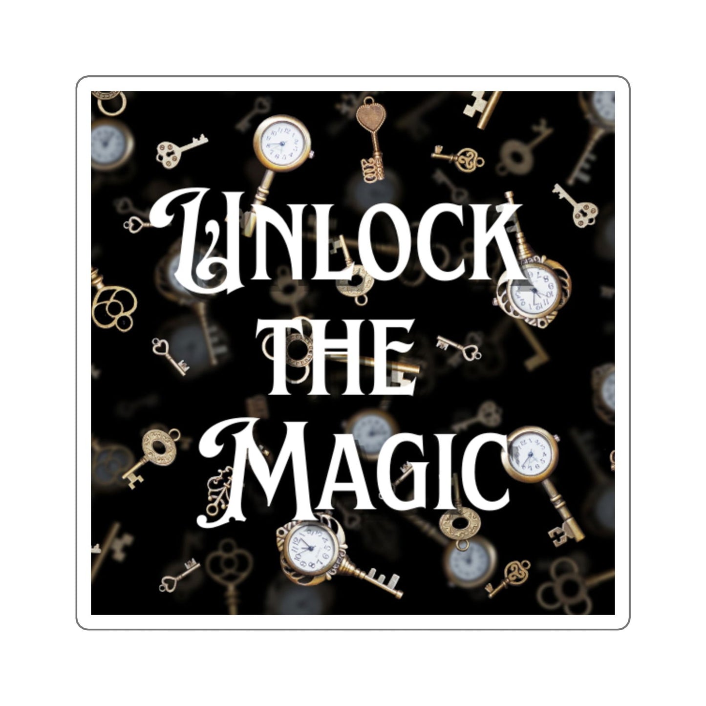Unlock the Magic - Square Stickers - Beaches and Trails Publishing