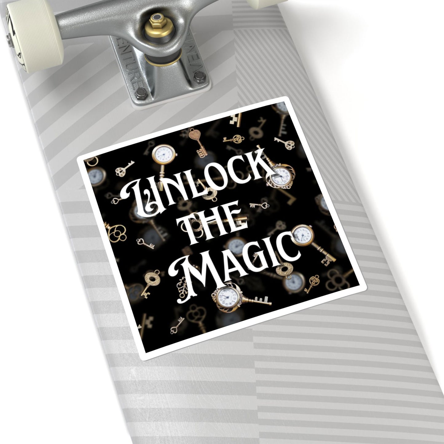 Unlock the Magic - Square Stickers - Beaches and Trails Publishing