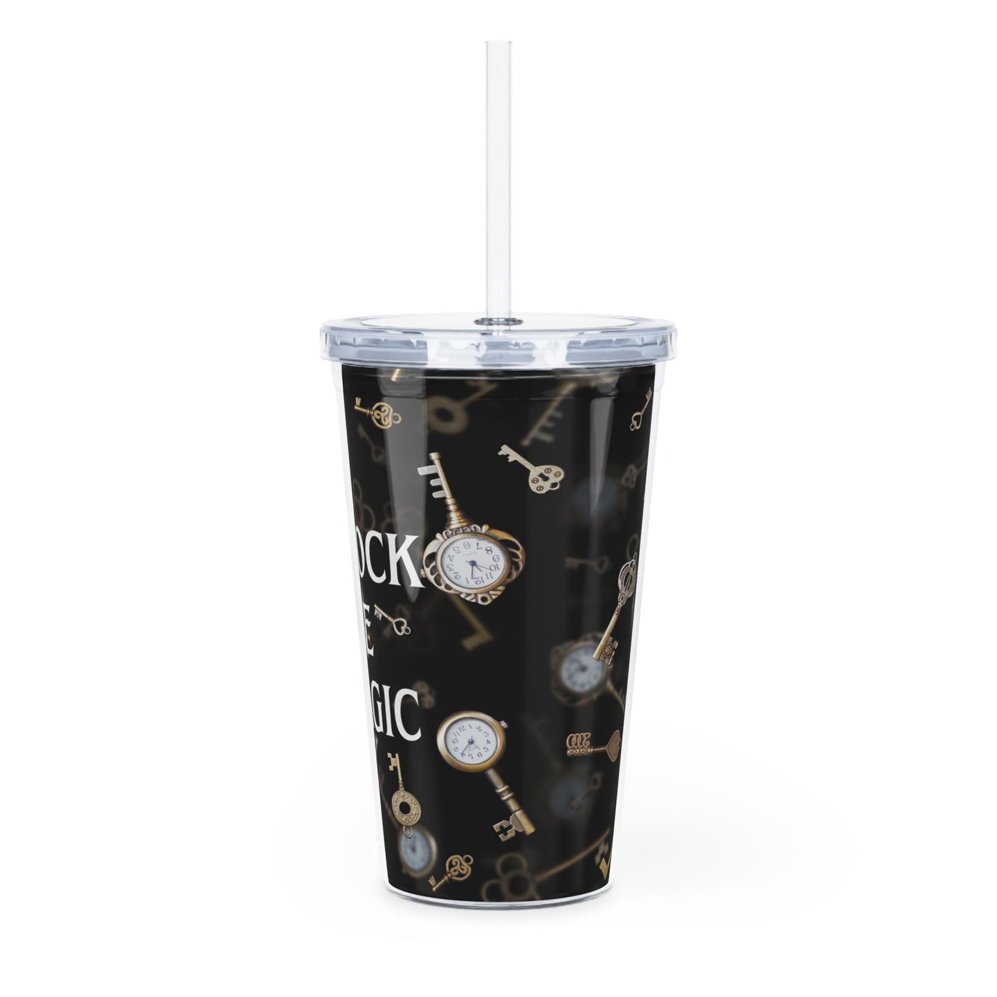 Unlock the Magic Plastic Tumbler with Straw - Beaches and Trails Publishing