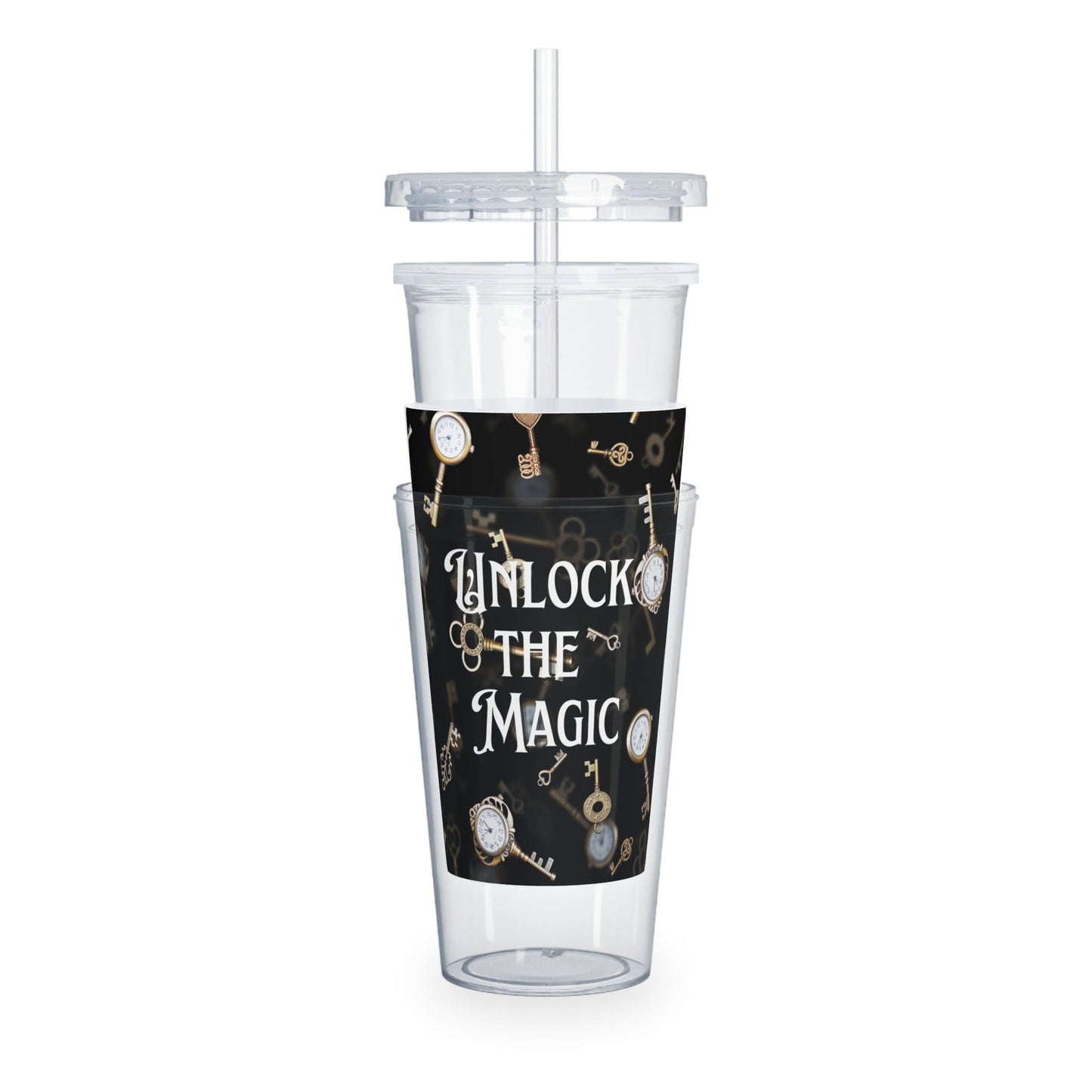 Unlock the Magic Plastic Tumbler with Straw - Beaches and Trails Publishing