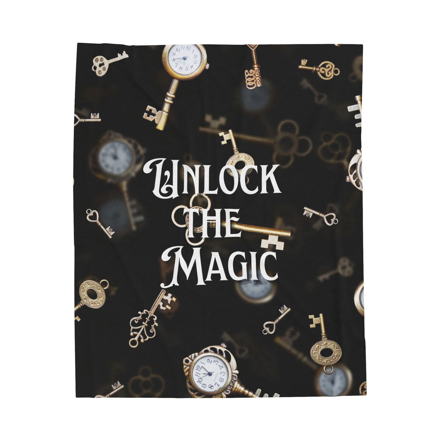 Unlock the Magic Velveteen Plush Blanket - Beaches and Trails Publishing