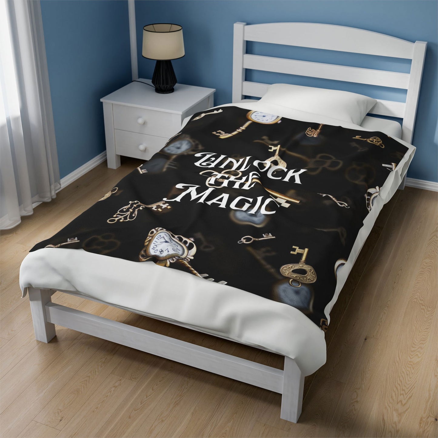 Unlock the Magic Velveteen Plush Blanket - Beaches and Trails Publishing