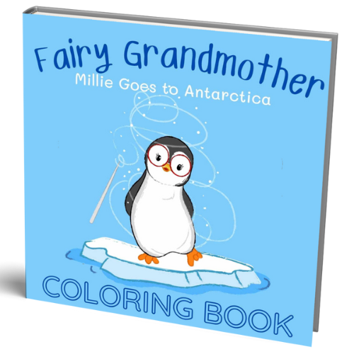 Coloring Book - Fairy Grandmother - Millie Goes to Antarctica - Paperback
