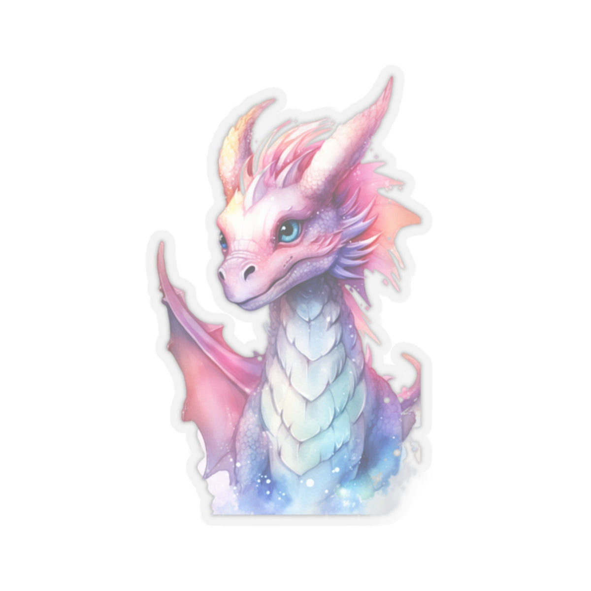 Cute Dragon, Kiss-Cut Stickers