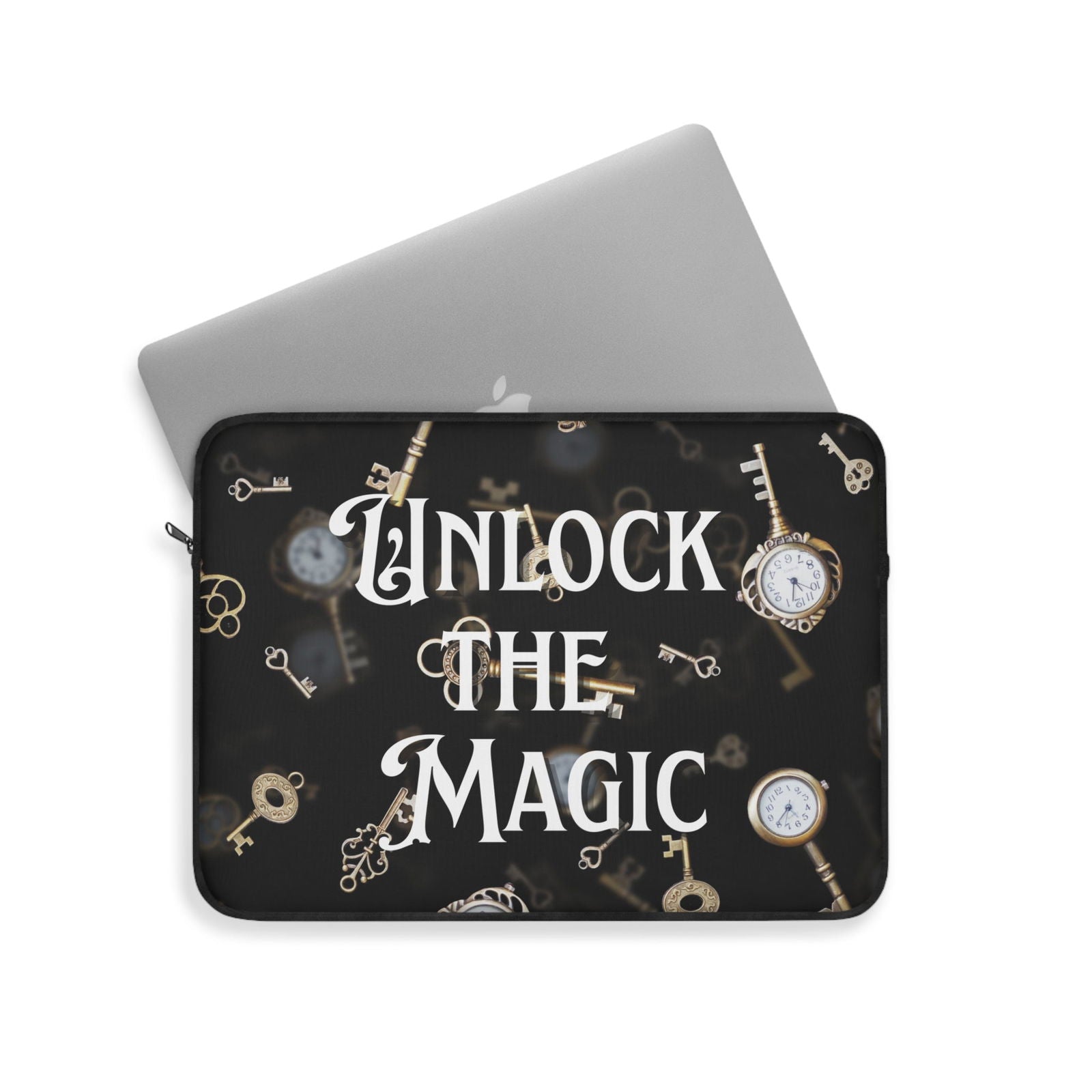 Unlock the Magic - Laptop Sleeve - Beaches and Trails Publishing