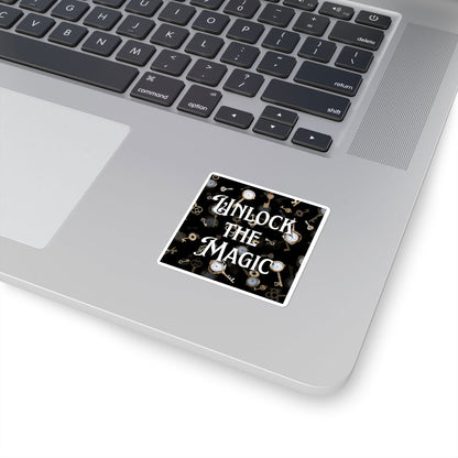 Unlock the Magic - Square Stickers - Beaches and Trails Publishing