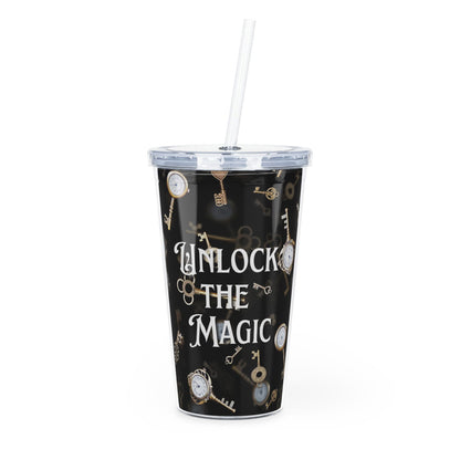 Unlock the Magic Plastic Tumbler with Straw - Beaches and Trails Publishing