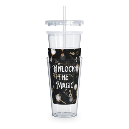 Unlock the Magic Plastic Tumbler with Straw - Beaches and Trails Publishing