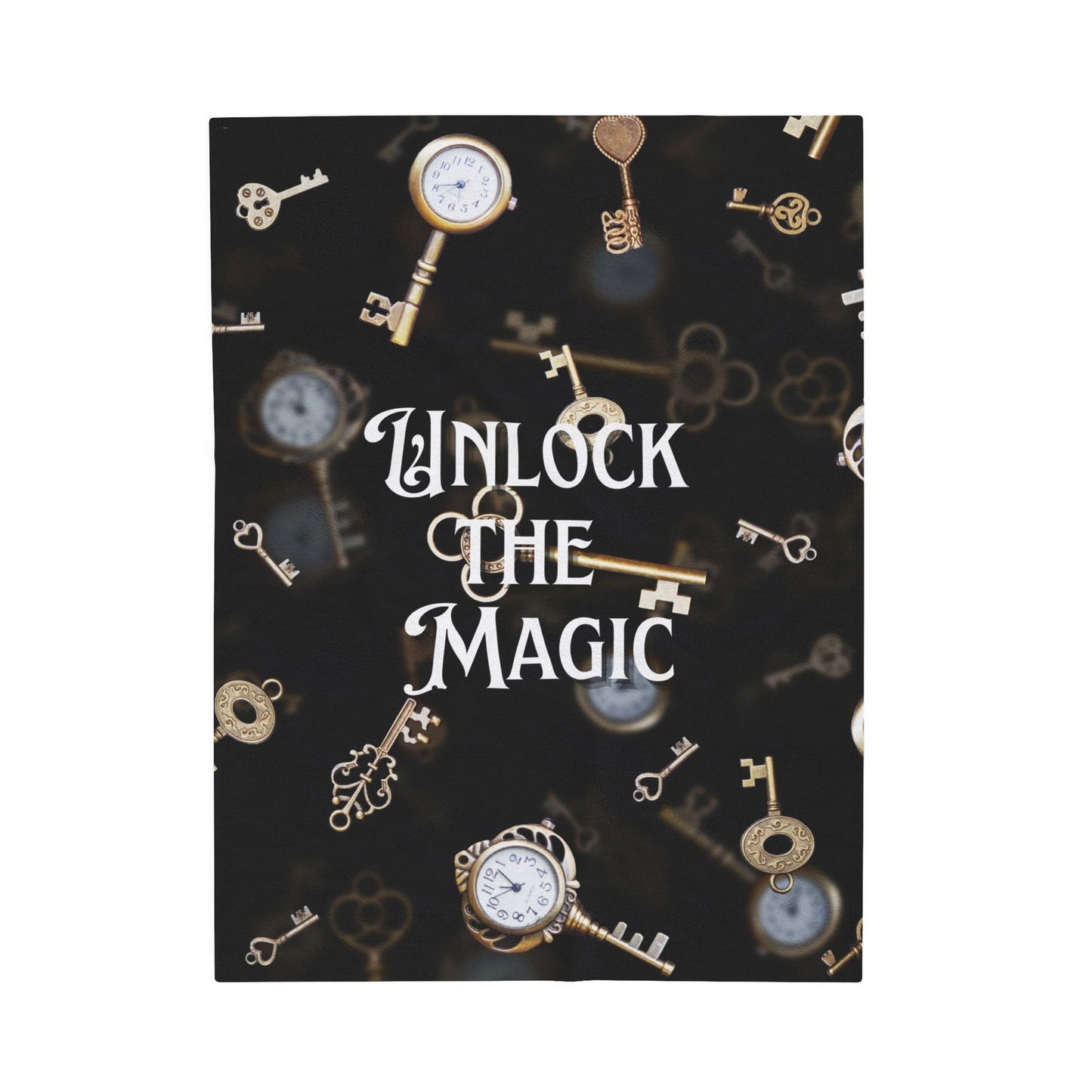 Unlock the Magic Velveteen Plush Blanket - Beaches and Trails Publishing