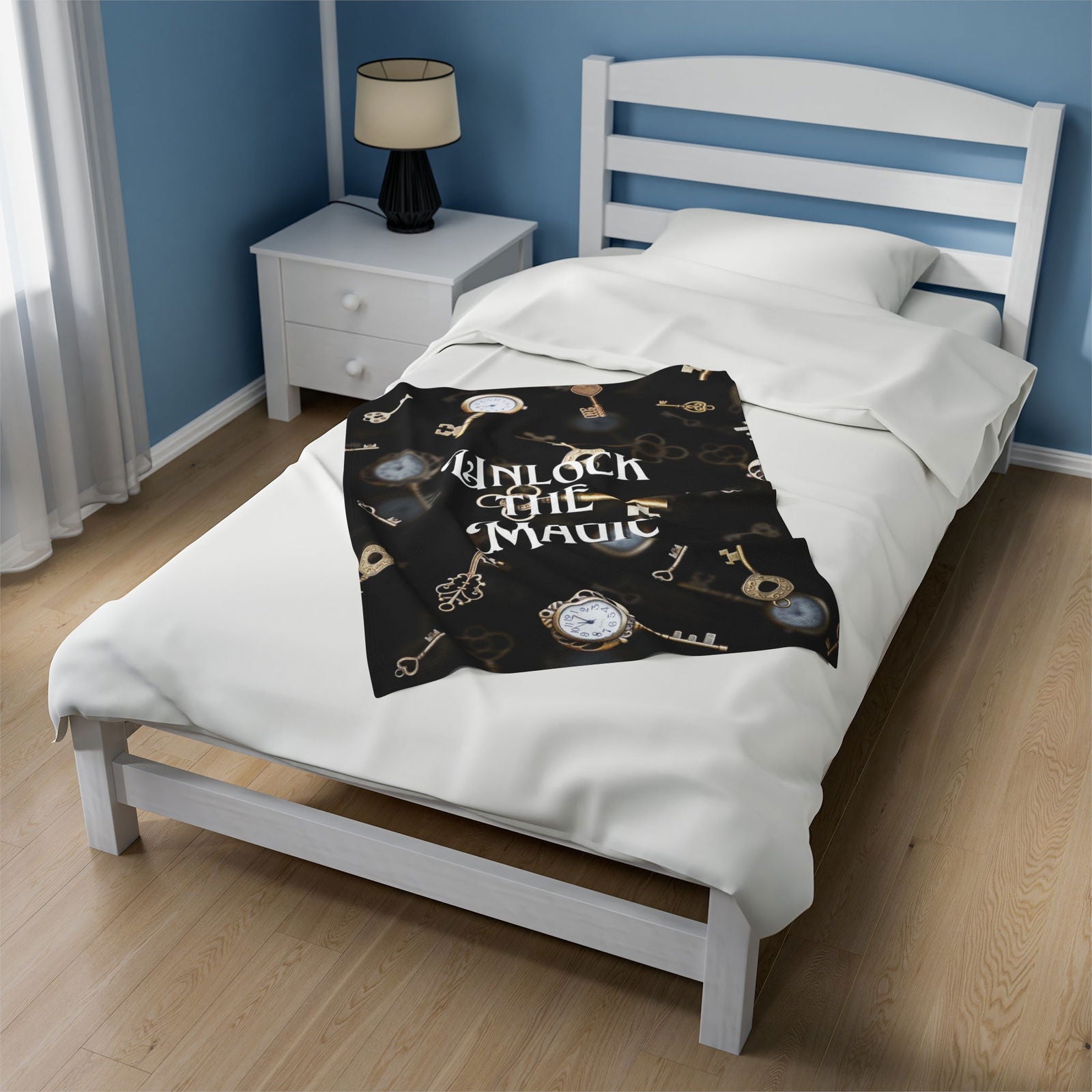 Unlock the Magic Velveteen Plush Blanket - Beaches and Trails Publishing