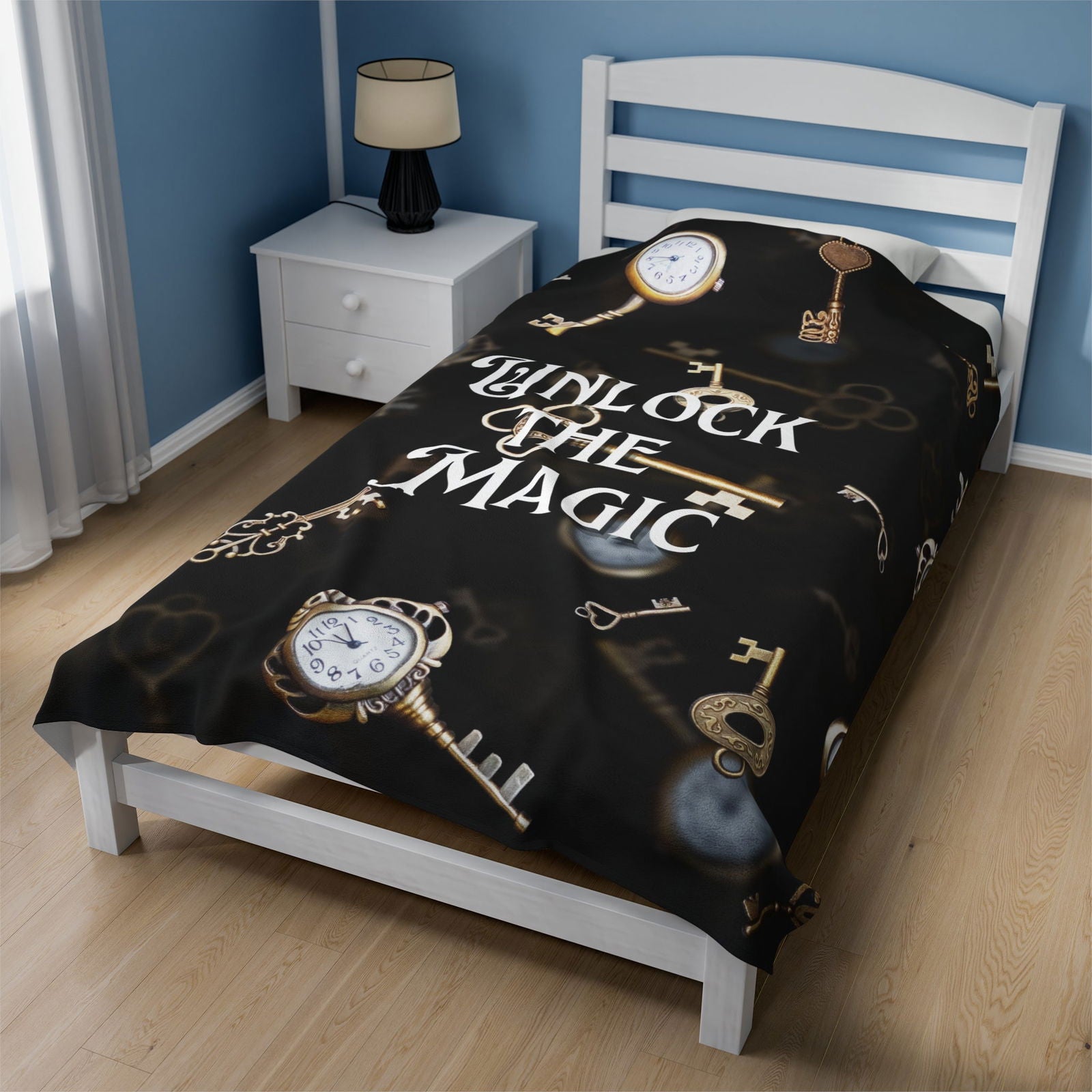 Unlock the Magic Velveteen Plush Blanket - Beaches and Trails Publishing