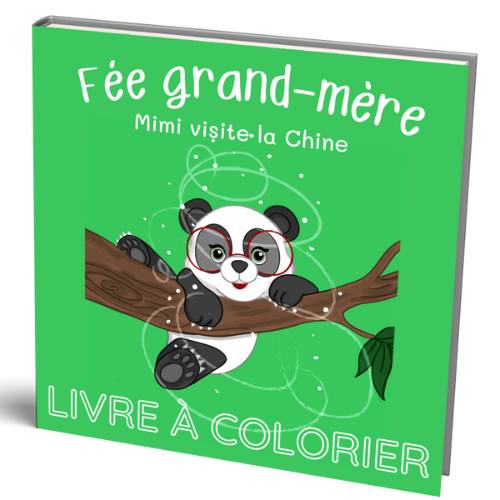 Livre à colorier - Fée grand-mère - Mimi visite la Chine  - Broché
